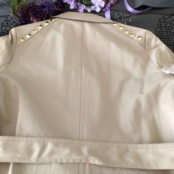 Michael Michael Kors Brand New Woman Tan Trench Coat - Picture 6 of 7